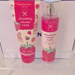 Strawberry Poundcake Body Cream and Spray